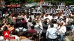 congress protest Mumbai : केंद्र सरकारविरोधात घोषणा, राजभवनाबाहेर पोलिसांचा बंदोबस्त : ABP Majha