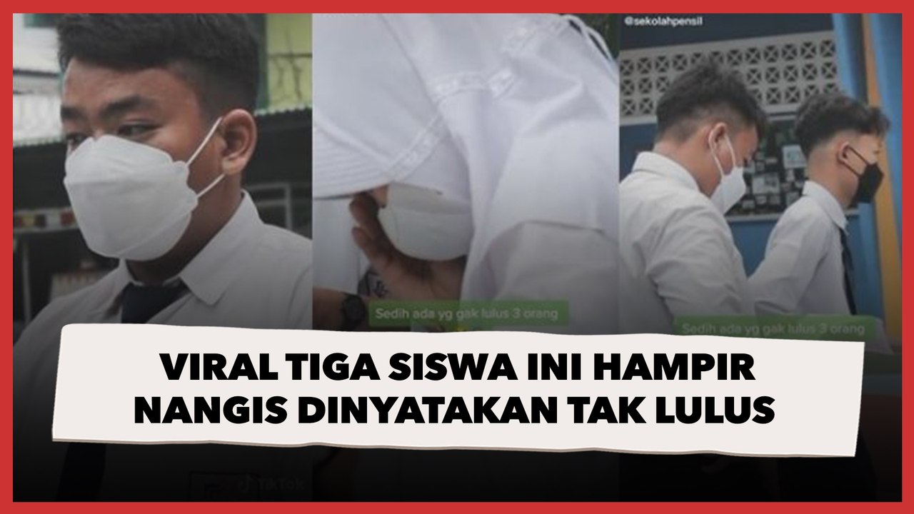 Viral Tiga Siswa Ini Hampir Nangis Dinyatakan Tak Lulus, Ujungnya Cuma Diprank Guru