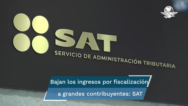 Cae recaudación del SAT a grandes contribuyentes #EnPortada