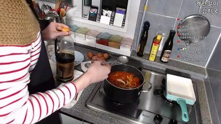 Homemade Cuisine Kimchi Soup, Egg Roll