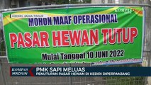 PMK Sapi Meluas, Penutupan Pasar Hewan Di Kediri Diperpanjang