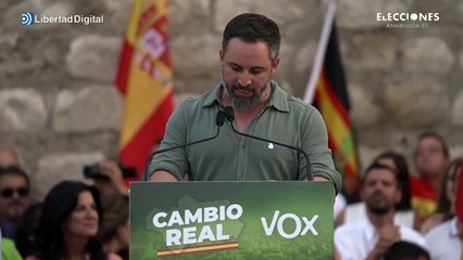 Abascal, al PSOE: "Han venido a decir que solo se les puede votar a ellos para tener democracia"