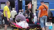 Ukraine :  un train évacue les derniers civils restés dans le Donbass vers l'ouest du pays