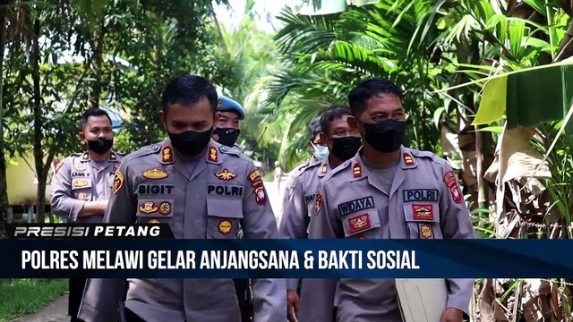 Sambut Hari Bhayangkara Ke-76, Kapolres Melawi Berikan Baksos ke Dua Purnawirawan Polri