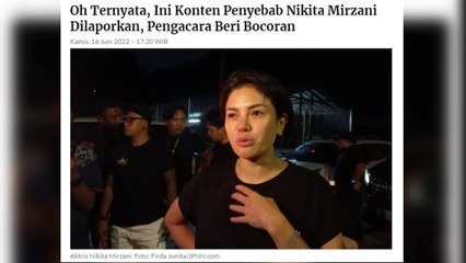 Dilaporkan Dito Mahendra, Nikita Mirzani Masih Berstatus Sebagai Saksi