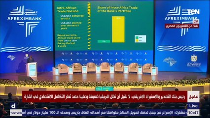 رئيس بنك التصدير والاستيراد الافريقي: مصر تقوم بدور كبير في مشروعات البنية التحتية بـ أفريقيا