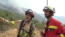 La UME participa en la extinción de los incendios de Lleida