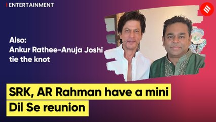 Shah Rukh Khan and AR Rahman give 'Dil Se' vibes in their photo from Nayanthara's wedding