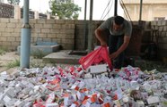 Suriye'nin kuzeyindeki Rasulayn ilçesinde eczanelerde denetim yapıldı