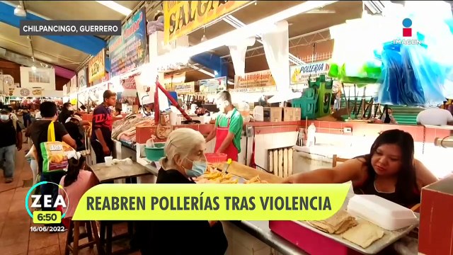 Pollerías de Chilpancingo reabren tras hechos violentos