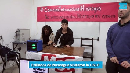 Exiliados de Nicaragua visitaron la UNLP