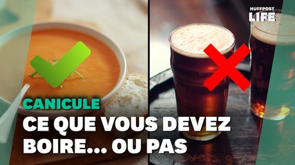 Les boissons à privilégier ou à éviter face à la canicule