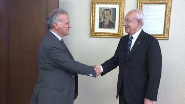 CHP Genel Başkanı Kılıçdaroğlu, İtalya'nın Ankara Büyükelçisi Marrapodi ile görüştü