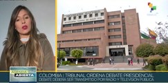 Tribunal de Justicia de Colombia llama a debate presidencial público