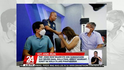 PNP, hindi raw maaresto ang sumagasang SUV driver dahil wala pang arrest warrant; iginiit na wala silang pinapaboran | 24 Oras
