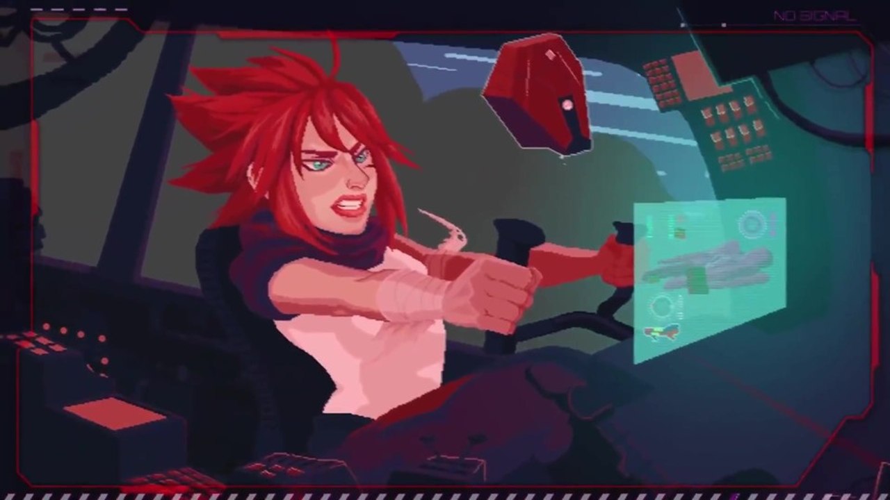 Aeon Drive - Gameplay aus dem Cyberpunk-Jump&Run