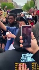 Bad Bunny grabando Titi me preguntó en el bronx