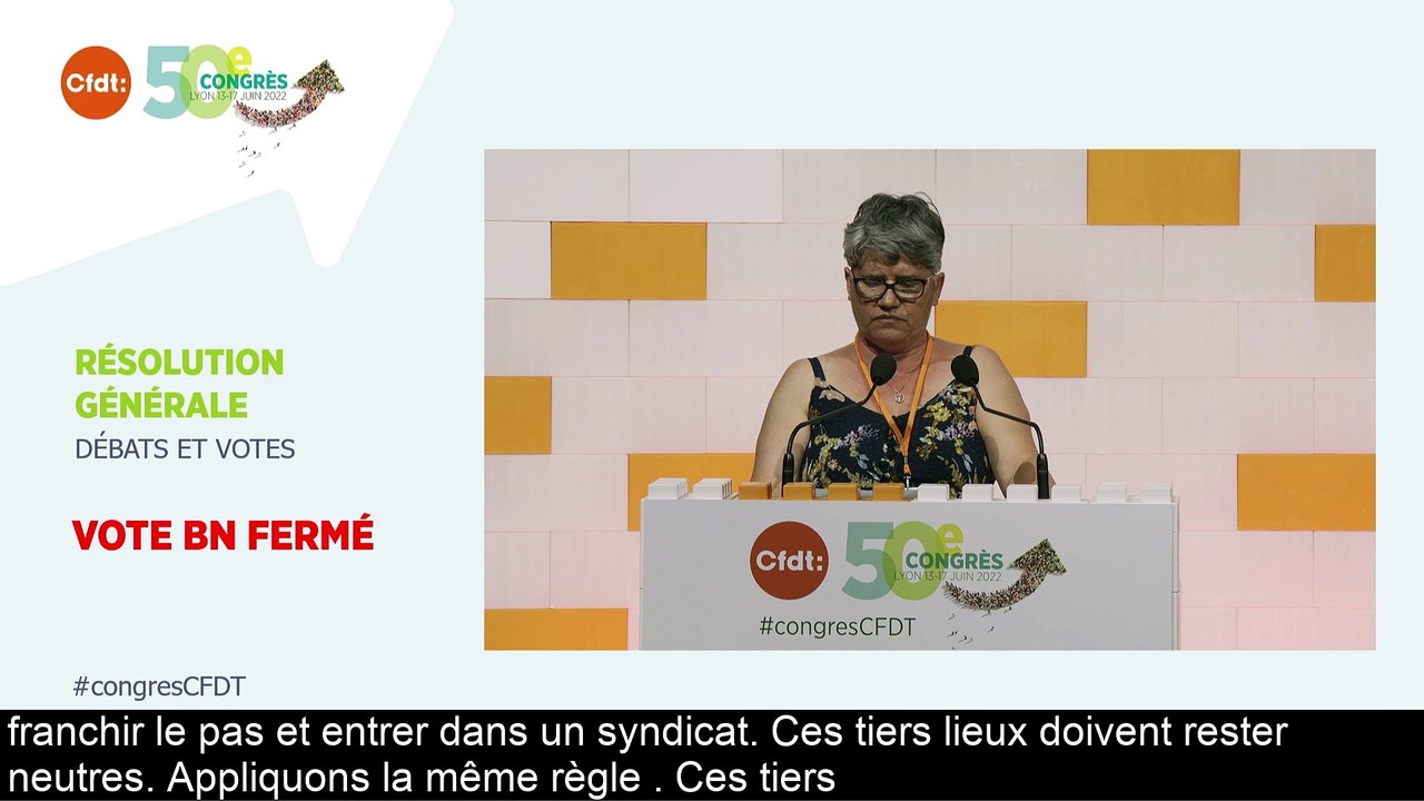REPLAY 50e Congrès CFDT - jeudi 16 juin 2022 - 14h15/17h