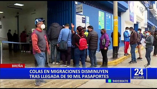 Migraciones: colas en sede de Breña disminuyen tras la llegada de 96 000 pasaportes