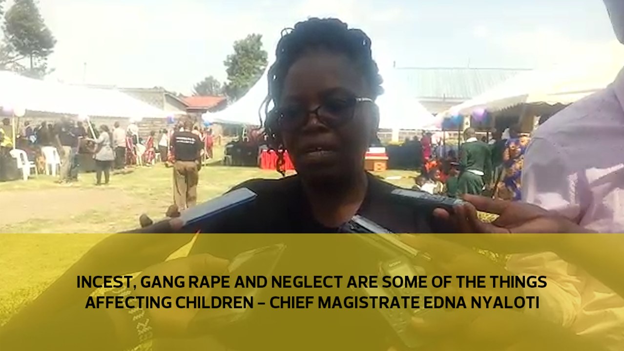Incest, gang rape and neglect are some of the things affecting children - Chief Magistrate Edna Nyaloti