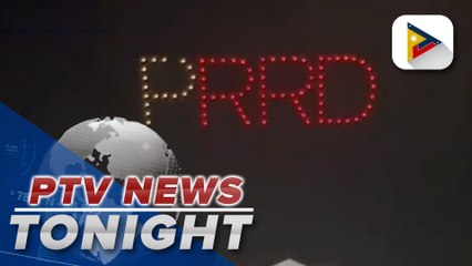 Sky above Malacañang lights up due to surprise drone show for PRRD