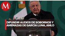 AMLO pide difundir supuestos audios de sobornos y amenazas de García Luna