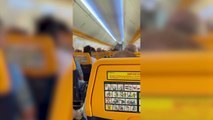 A Ryanair steward shocked passengers by ranting about the firm