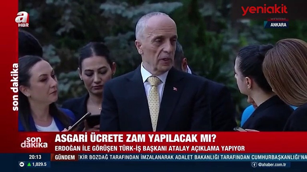 Asgari ücrete zam beklentisi! Cumhurbaşkanı Erdoğan ile görüşmesi sonrası açıkladı