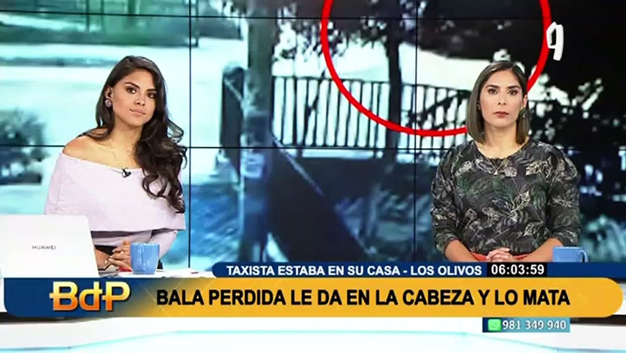 Taxista guardaba su auto y le cae bala perdida:...