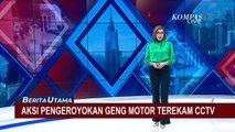 Terekam CCTV, Aksi Pengeroyokan 2 Orang Remaja Oleh Geng Motor di Palembang