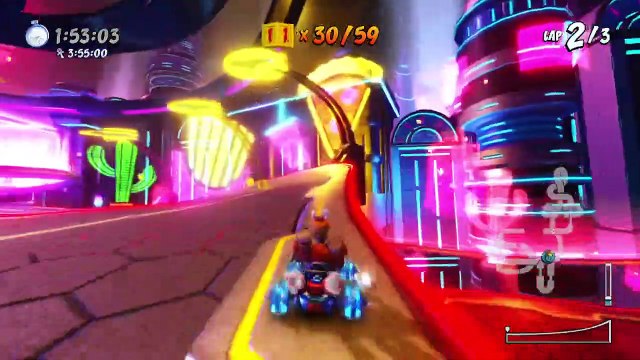 Electron Avenue Gold Relic Race Gameplay - Crash Team Racing Nitro-Fueled (Nintendo Switch)