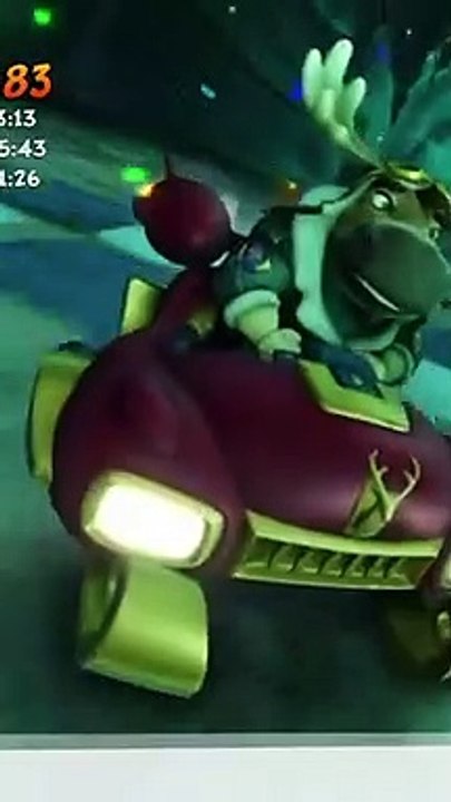 Nitro Sleigh Red Paint Job Gameplay - CTR Nitro-Fueled (THANK YOU FOR 500+ TikTok Followers!)