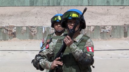 Las 33 militares peruanas que lucharán por la paz en África se preparan en Lima