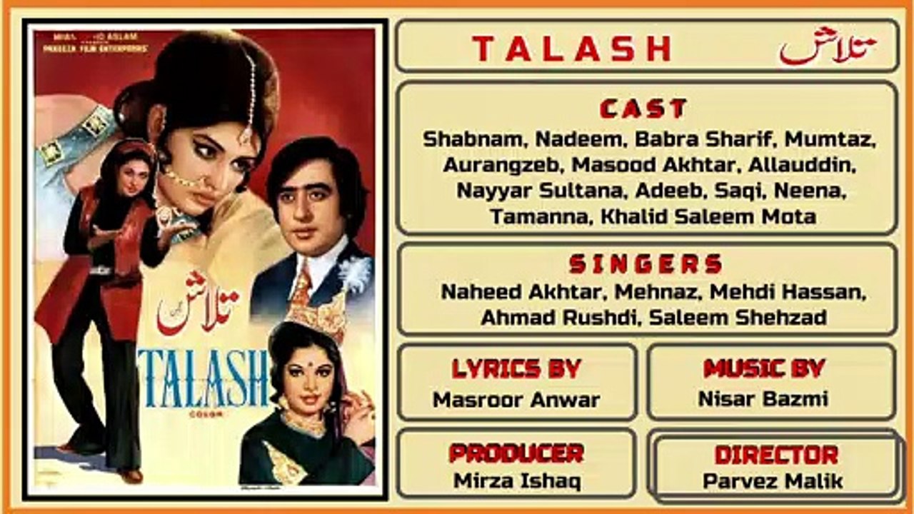 Pyar Ki Aag Nigahoan Main Chupaye Rakhna (Male) - Saleem Shehzad  - Film Talash 2