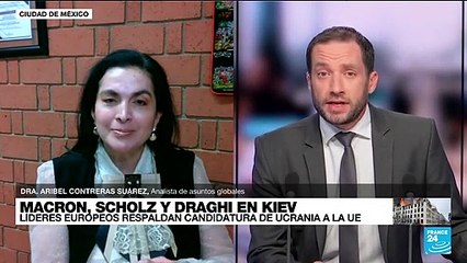 Aribel Contreras: "Varios líderes aprovechan visitar Ucrania para abonar capital político"