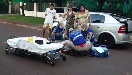 Motociclista idoso se fere em colisão no Interlagos