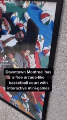Montreal Has A Free Arcade-Like Basketball Court With Interactive Games