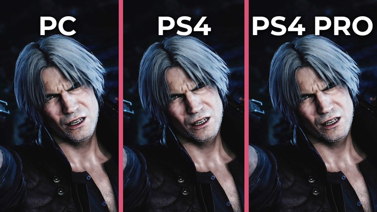 Devil may cry 5 - pc 4k max gegen ps4 und ps4 pro im grafikvergleich