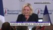 Marine Le Pen : "Le peuple a décidé d'envoyer un très puissant groupe parlementaire de député Rassemblement national à l'assemblée qui devient un peu plus nationale"
