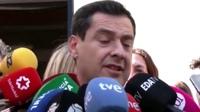 Juanma Moreno ve posible una victoria contundente del PP en Andalucía