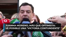 Juanma Moreno, más que optimista ve posible una victoria contundente