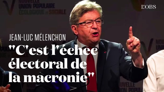 Jean-Luc Mélenchon qualifie de déroute totale les résultats du camp Macron aux législatives