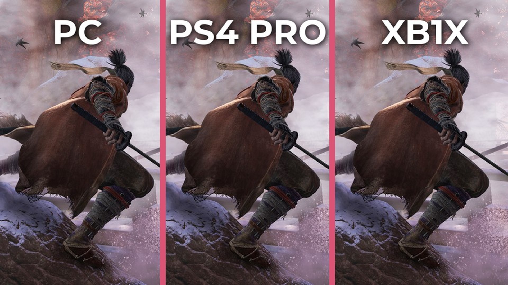 Sekiro: Shadows Die Twice - PC 4K Max gegen PS4 Pro und Xbox One X im  Grafikvergleich - video Dailymotion