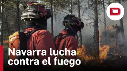 Navarra supera otra «compleja» jornada del «mayor incendio en décadas»
