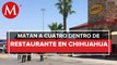 Grupo armado irrumpe en restaurante de Ciudad Juárez, Chihuahua; reportan 4 muertos