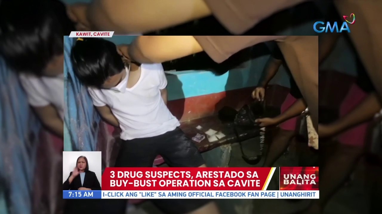 3 drug suspects, arestado sa buy-bust operation sa Cavite | UB