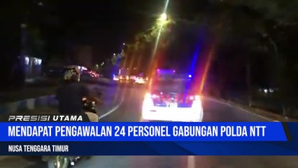 Personel Gabungan Polda NTT Kawal Ketat Kedatangan 3 Koli Vaksin Pfizer Dari Pemerintah Pusat