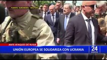 Ucrania: Autoridades de la Unión Europea se reúnen con Zelenski para expresar su apoyo