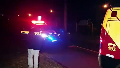 Equipe do Corpo de Bombeiros é acionada para atender vítima de queda