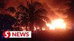 11 houses razed in Petagas fire, 76 made homeless
